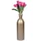Uniquewise Modern Decorative Iron Hammered Tabletop Centerpiece Flower Vase, Champagne 15.5 Inch QI004129.L - alternate 1